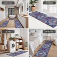 thumbnail image 5 of Blue Ethnic Paisley Pattern Kitchen Rugs Sets Of 3,Kitchen Runner Rugs Non Skid Washable,Decorative Kitchen Floor Mats for Kitchen,Sink,Laundry,17"x30"+ 17"x47" + 17"x59", 5 of 6