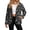 Bat Moon Star Cobweb, variant on Women's Fuzzy Jacket Coat Warm Shacket Brown Teal Aztec Cowhide Snap Closure Outwear Cardigan, Convertible Collar, Sherpa Lined Streetwear, Side Pockets, Loose Fit, X-Large