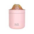 thumbnail image 1 of Humidificador portátil Humidificador de escritorio 500 ml 2 modos de pulverización Humidificador pequeño para Rosa, 1 of 9