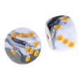 thumbnail image 4 of 30 dados acrílicos opacos D6 con caja , Blanco + negro Sunnimix Dados de acrílico de seis caras, 4 of 8