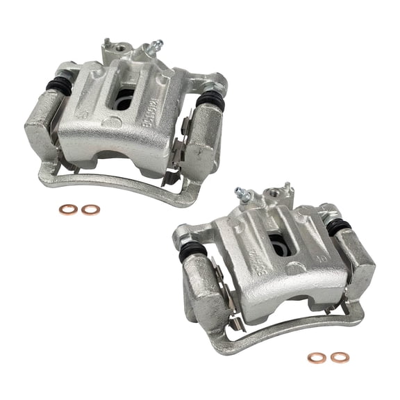 TRQ New Rear Disc Brake Caliper with Bracket & Hardware Pair for GM SUV Truck CLA31937 Fits select: 2007-2017 CHEVROLET EQUINOX, 2010-2017 GMC TERRAIN