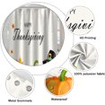 thumbnail image 5 of Happy Thanksgiving Shower Curtain Cartoon Turkey Fall Pumpkin Maple Leaf Shower Curtains Fall Bathroom Set Holiday Bath Bathtub Decorations Waterproof Polyester Fabric with Hooks, 72x72 Inch, 5 of 6