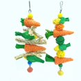 thumbnail image 2 of Juguete pequeño para mascotas, cuerda Molar de conejo para masticar, loro, hámster, pájaro, ratán de madera qym unisex, 2 of 2