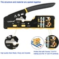 thumbnail image 4 of Kit de herramientas de crimpado CHZHLM RJ45, engarzadora pasante con comprobador, 4 of 6