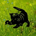 thumbnail image 2 of Estatuas Decorativas de Jardín Gato de Silueta Negra Sunnimix Estacas de Estatua de Gato, 2 of 8