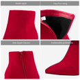 thumbnail image 2 of Botas DREAM PAIRS SIANNA-1 Rojas de Tacón Grueso y Tobilleras, 2 of 7