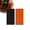 Black and Orange, variant on Multifunctional Smart Holder with Music Player and Alarm, Foldable Phone Stand Tablet Dock Laptop Riser, Portable Desktop Clip for Screen Edge, Ultra-Compact Rolling Design