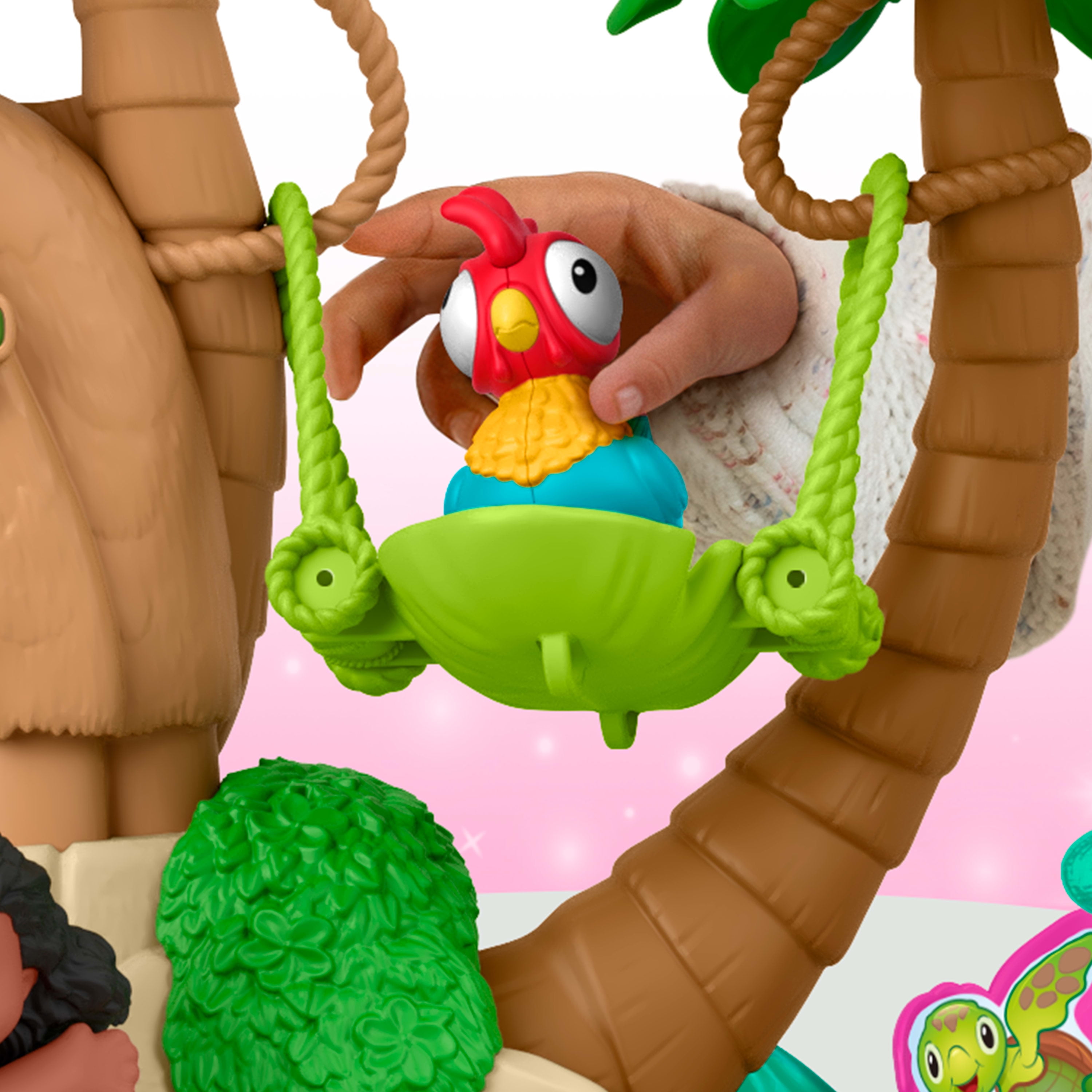 Fisher-Price Little People Disney Princess Moana Adventure Village Playset with Figures for Toddlers, Island-inspired Little People playset featuring 3 floors of storytelling play plus Disney Princess Moana and Heihei figures