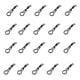thumbnail image 1 of Eigraketly 20 piezas giratorios para pesca de carpa, bloqueo de enlace resistente al desgaste, anillos impermeables de alta resistencia, broches Pescar, 1 of 6