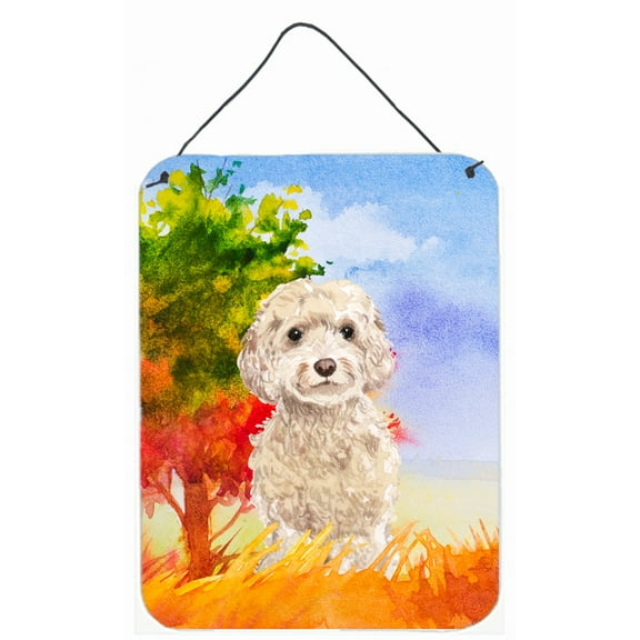 Fall Goldendoodle Wall or Door Hanging Prints