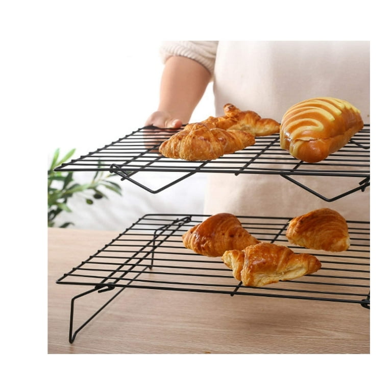 Topboutique Cooling Rack, 3-Tier Stainless Steel Stackable Baking Cooking  Cooling Racks for Cooking and Baking, Cooling Rack Baking,Collapsible 