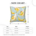 thumbnail image 4 of Square Throw Pillow Covers with Core, Yellow Sweet Banana Pillows for Sofa Beds, 18"x18", 4 of 9