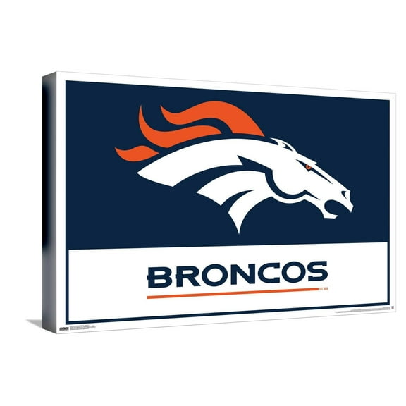 NFL Denver Broncos - Logo 21 Canvas Wall Poster, 14.725" x 22.375"