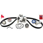 Angle View: Gates TCKWP304A Engine Timing Belt Kit with Water Pump