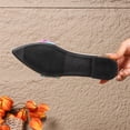 thumbnail image 6 of Samdudou Summer Sandals for Women Chic Open Toe Slip On Flats Vibrant Abstract Swirl Print with Large Bowknot Detail Dressy Beach Vacation Shoes Trendy Daily Walking Footwear, 6 of 8
