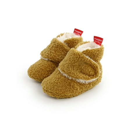 

UKAP Infant Baby Slippers Girls Boys Booties Warm Baby Socks Shoes Newborn Crib Shoes Baby Footwear Prewalkers