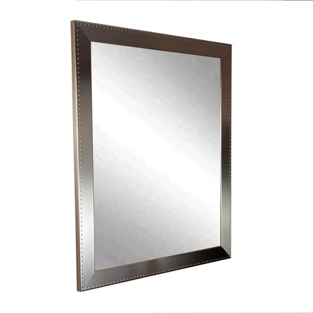 American Made Embossed Steel Framed Vanity Wall Mirror 30 x 48 in. BM026L2