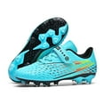 thumbnail image 3 of WAYUTE Boys Sneakers Cleats for Youth Kids Competition Football Shoes with Firm Ground Studs Athletic Shoes Casual School Wear, 3 of 7