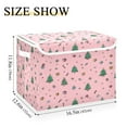 thumbnail image 3 of Storage Box With Lid 16.5x12.6x11.8In Foldable Stacked Household Storage Box Christmas Tree Green, 3 of 7
