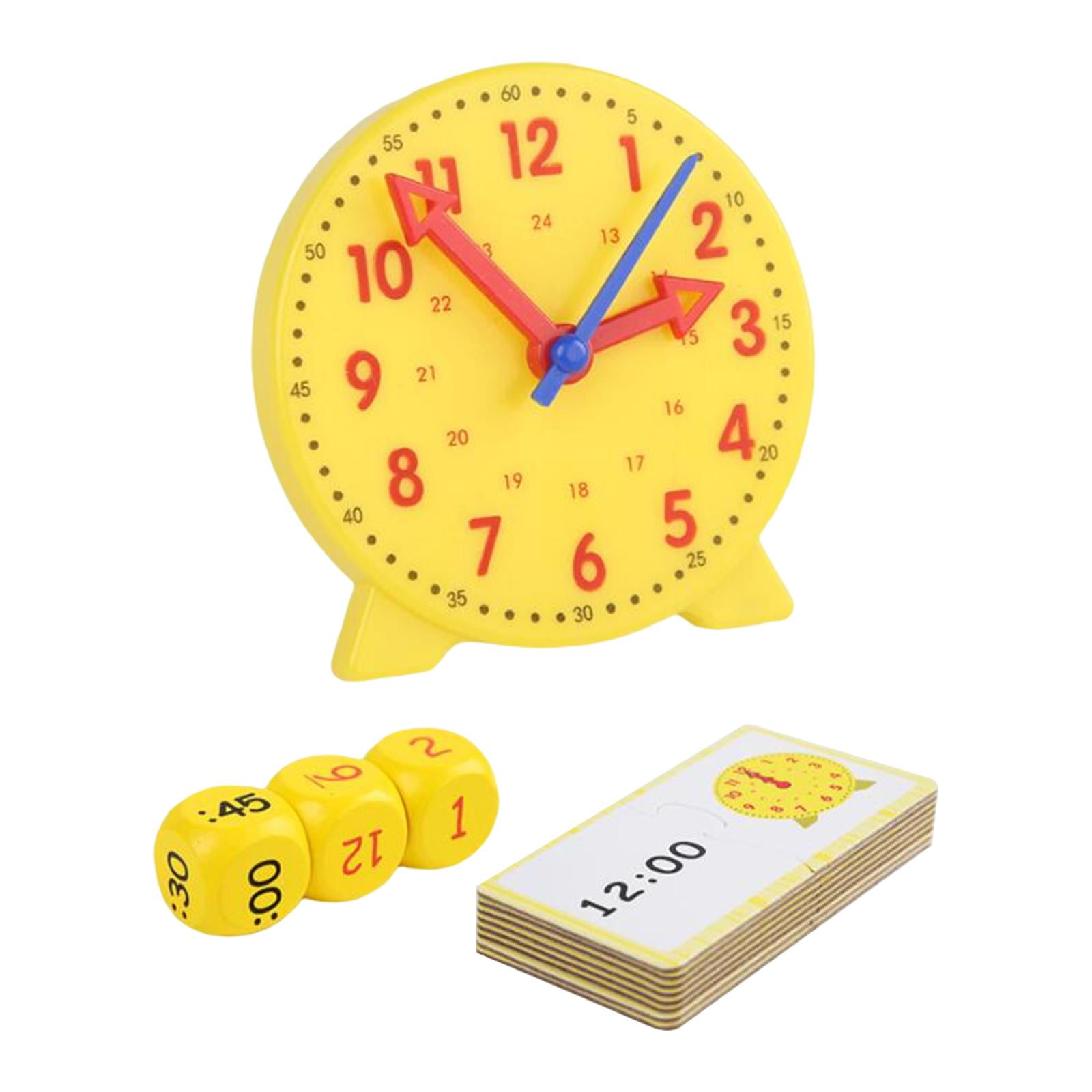 Kids Clock Toy Teaching Demonstration Clock and Telling Time Game for