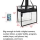 thumbnail image 2 of Bolso bandolera transparente con correa ajustable y bolsillo con cremallera, 2 of 6
