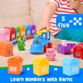thumbnail image 4 of IYHN Farm Train Learning Toy, Counting, Matching & Sorting Montessori Learning Animal Set Including 9 Farm Animals and 1 Farmer, Easter Christmas Birthday Gift for for Toddlers, 4 of 8