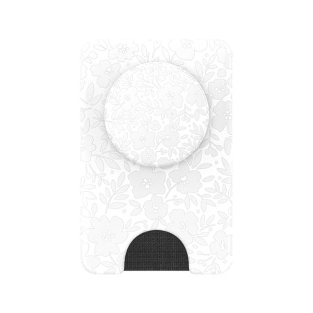 PopSockets スマホグリップ ポップウォレット+ MagSafe対応 アダプターリング付属(白いお花畑) PopWallet+ MagSafe Blanc Fresh 806927 返品種別A
