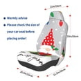 thumbnail image 3 of Balery Merry Christmas Gnome1 Funda de Asiento para Auto con Diseño - Cubierta Frontal Suave y Transpirable con Protector Antideslizante- 1 Unidad, 3 of 5