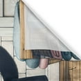 thumbnail image 3 of Ambesonne Cat Kitchen Curtains, Mysterious Detective Kitty Bath, 55"x36", Charcoal Grey White, 3 of 3