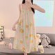 thumbnail image 1 of Camisón de mujer de verano de algodón de seda lindo pijama dulce puro deseo ins estilo delgado sexy vestido de seda de algodón artificial, 1 of 5