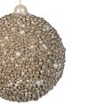thumbnail image 5 of Northlight Glittered Beads Christmas Ball Ornament - 4" - Gold, 5 of 7