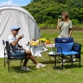 thumbnail image 3 of OuterSpa Compact Camping Chair Portable Directors Chair with Side Table and Pocket Padded Camping Chair Folding Camping Chair Heavy Duty Camping Chair for Adults, Support up to 350 lbs, 3 of 11