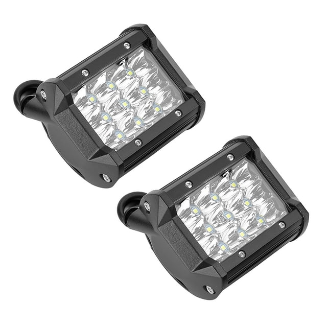 1 par 4 pulgadas 4 filas 36W LED barra de luz de trabajo Universal lámpara de conducción modificación de camión de coche