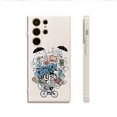 thumbnail image 1 of Proteja su iPhone con una divertida funda plateada mate con diseño de dibujos animados, 1 of 4