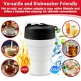 thumbnail image 5 of Tilcore Collapsible 600ml Black Shaker Bottle with Leakproof Lid, 5 of 8