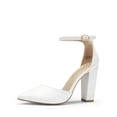 thumbnail image 1 of Zapatos para Mujer DREAM PAIRS Tacones de Bloque Coco Blancos, 1 of 8