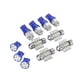 thumbnail image 3 of 11pcs Universal LED Luz Set T10 Interior Y 31 mm Mapa Luz De Lámpara para Vehículos Macarena Luz LED para coche, 3 of 6