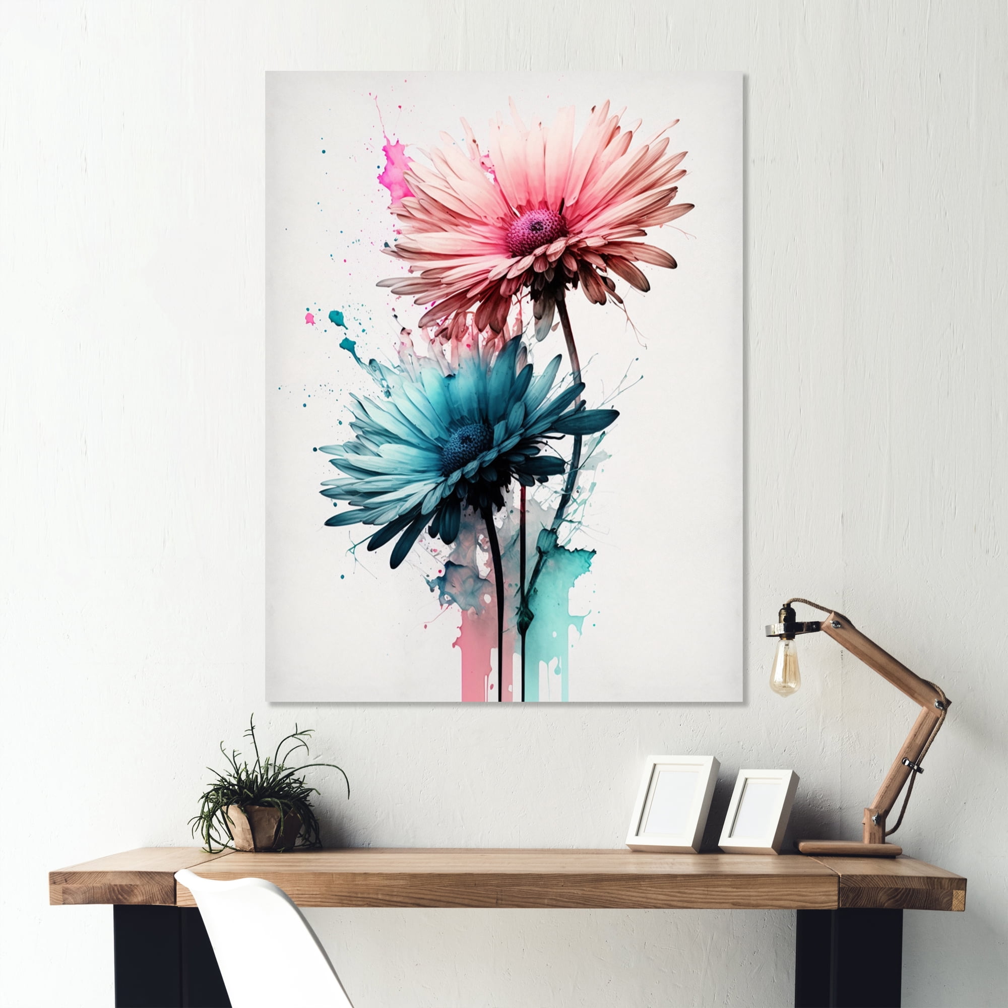 Designart Flower Gerbera III Canvas Wall Art