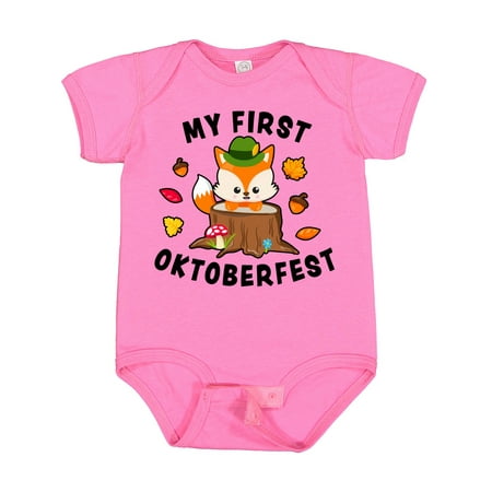 

Inktastic My First Oktoberfest with Fox Gift Baby Boy or Baby Girl Bodysuit