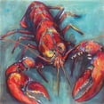 thumbnail image 2 of Vertentes, Jeanette 15x15 Gold Ornate Wood Framed with Double Matting Museum Art Print Titled - Lobster, 2 of 4