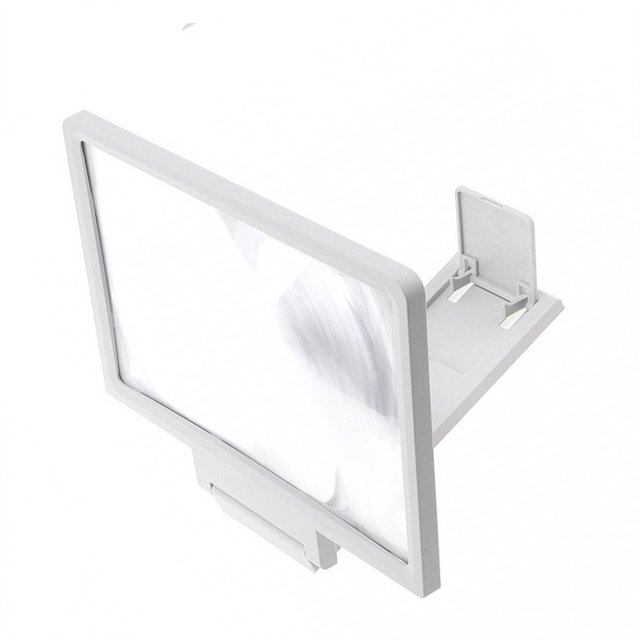 Methold Lupa de pantalla de teléfono móvil, amplificador de teléfono móvil HD plegable de plástico, accesorios de coche de viaje para el hogar y la Teléfono y Comunicación Weiß