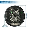 thumbnail image 3 of Indoor 12' Voice-Activated Luminous Decoration Wall Clock With LED Night Light Cat Dressed As The Starry Witch, 3 of 8