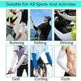 thumbnail image 6 of Protection Cooling Arm Sleeves, Women Men Summer Outdoor Sunblock Arm Cover with Thumb Hole, 6 Pairs, 6 of 7