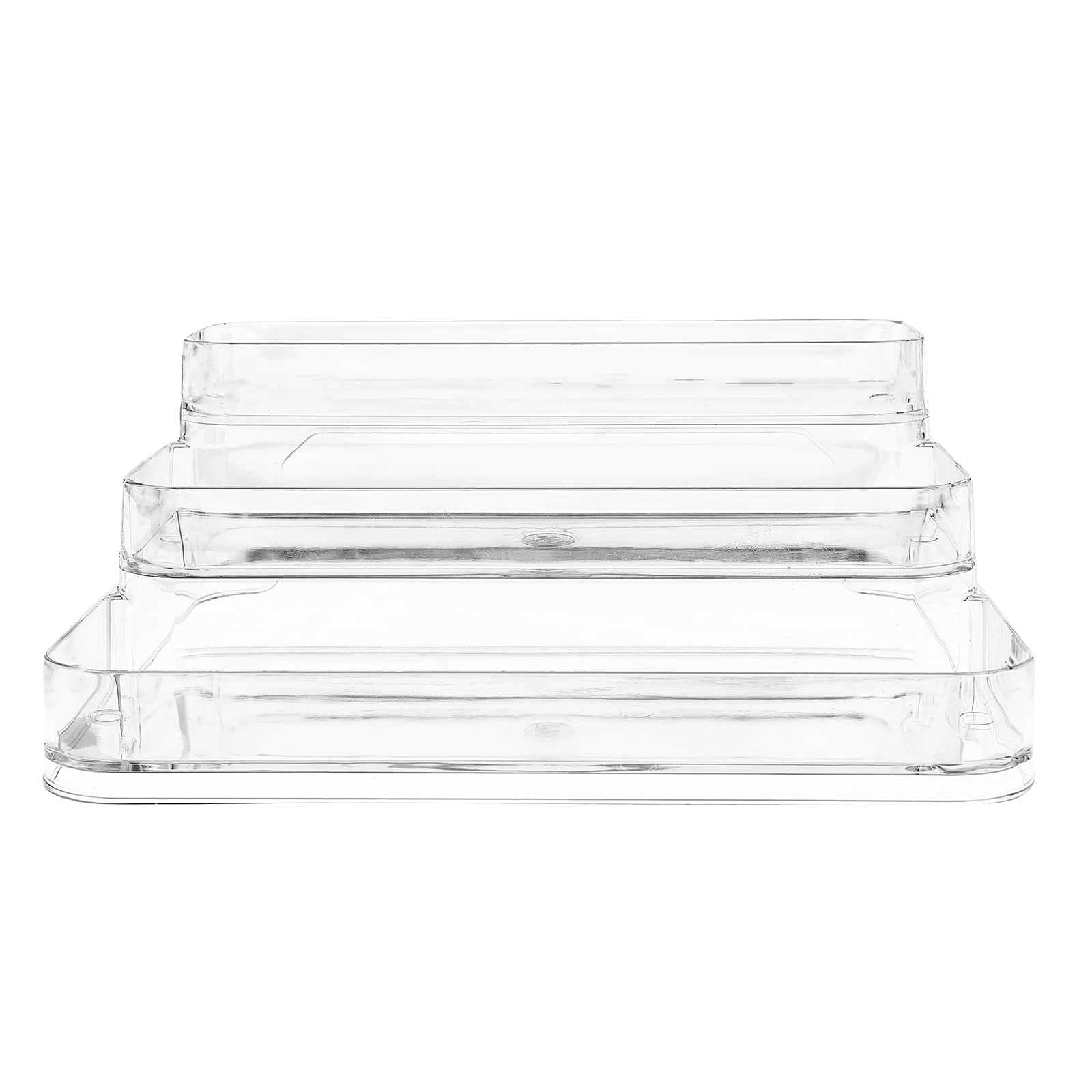 Acrylic organizer rack storage display shelf tier holder stand 3 water
