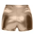 thumbnail image 4 of Women's High Waisted Metallic Booty Shorts Rave Bottoms For Dancing Hot Pants Clubwear for Dance, Party, Festival, 4 of 5