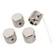 thumbnail image 5 of Pomo De Guitarra De 4 Piezas De 20 Mm Para Juego De Piezas Instrumentales De Guitarra De Níquel Sunnimix Perilla de control de guitarra, 5 of 8
