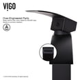 thumbnail image 4 of VIGO Glass Rectangular Vessel Bathroom Sink in Titanium Gray with Duris Faucet and Pop-Up Drain in Matte Black, 4 of 11