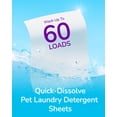 thumbnail image 2 of Fido Fave Pet Laundry Detergent Sheets, Fresh Scent, 60 Loads, Concentrated Stain & Odor Removal, Travel-Friendly, 30 Count, 2 of 8