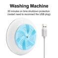 thumbnail image 4 of Portable Washing Machine, Mini Ultrasonic Turbine Washer Cleaner Clothes Cleaning Device Multifunction Travel Laundry for Clothes Fruit Vegetables (Blue), 4 of 7