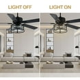 thumbnail image 5 of Oaks Aura 52" Reversible Crystal Ceiling Fan Remote 6-Speed DC Motor Ceiling Lighting, 5 of 8